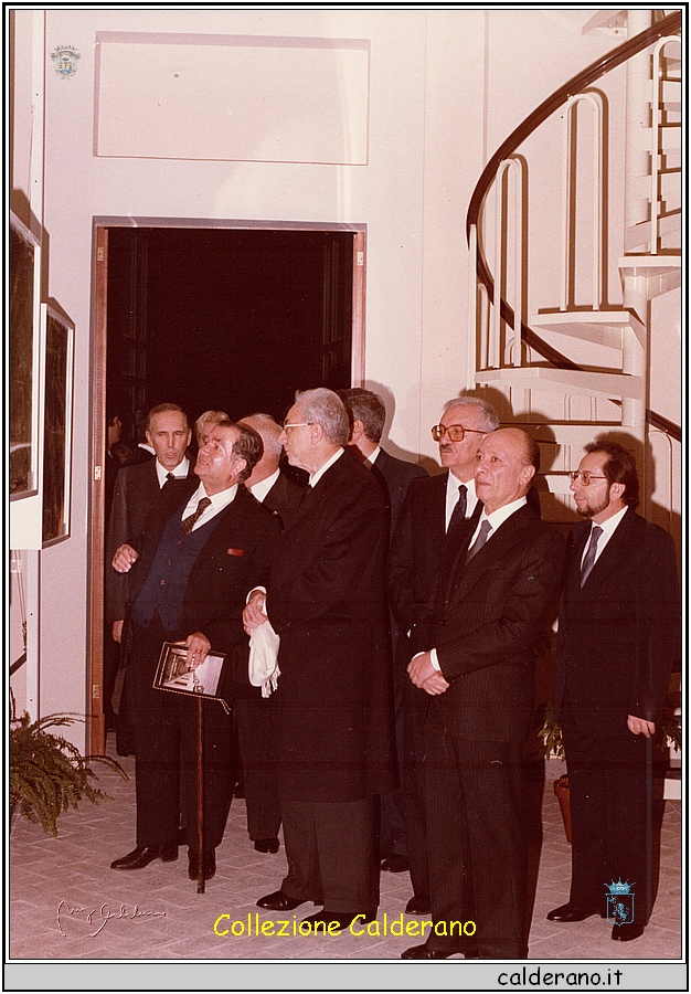 Francesco Sisinni Con Il Presidente Della Repubblica Francesco Cossiga